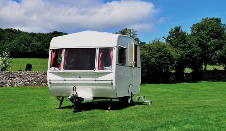 restored holgates touring caravan