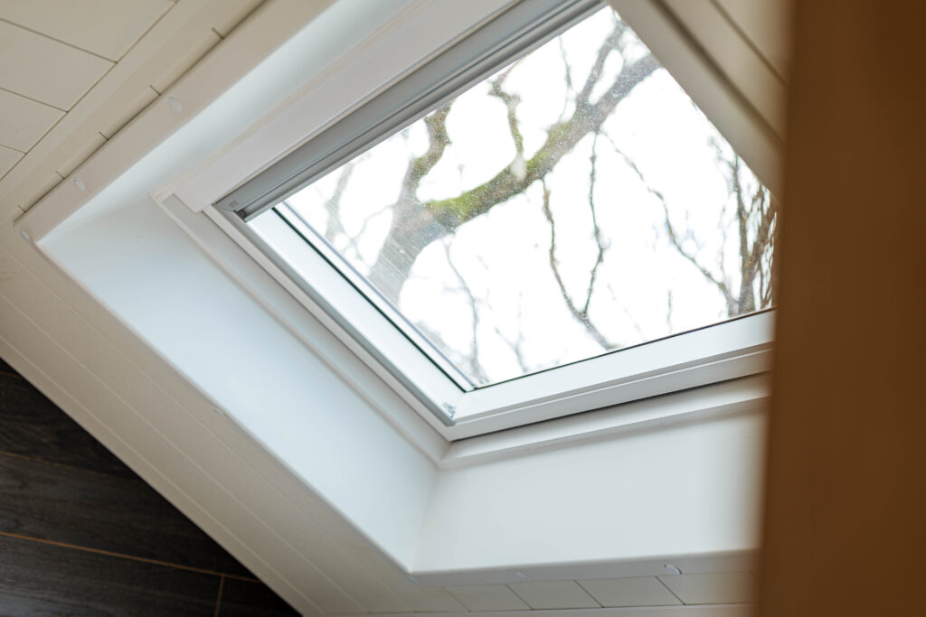 The skylight in a Deluxe Den